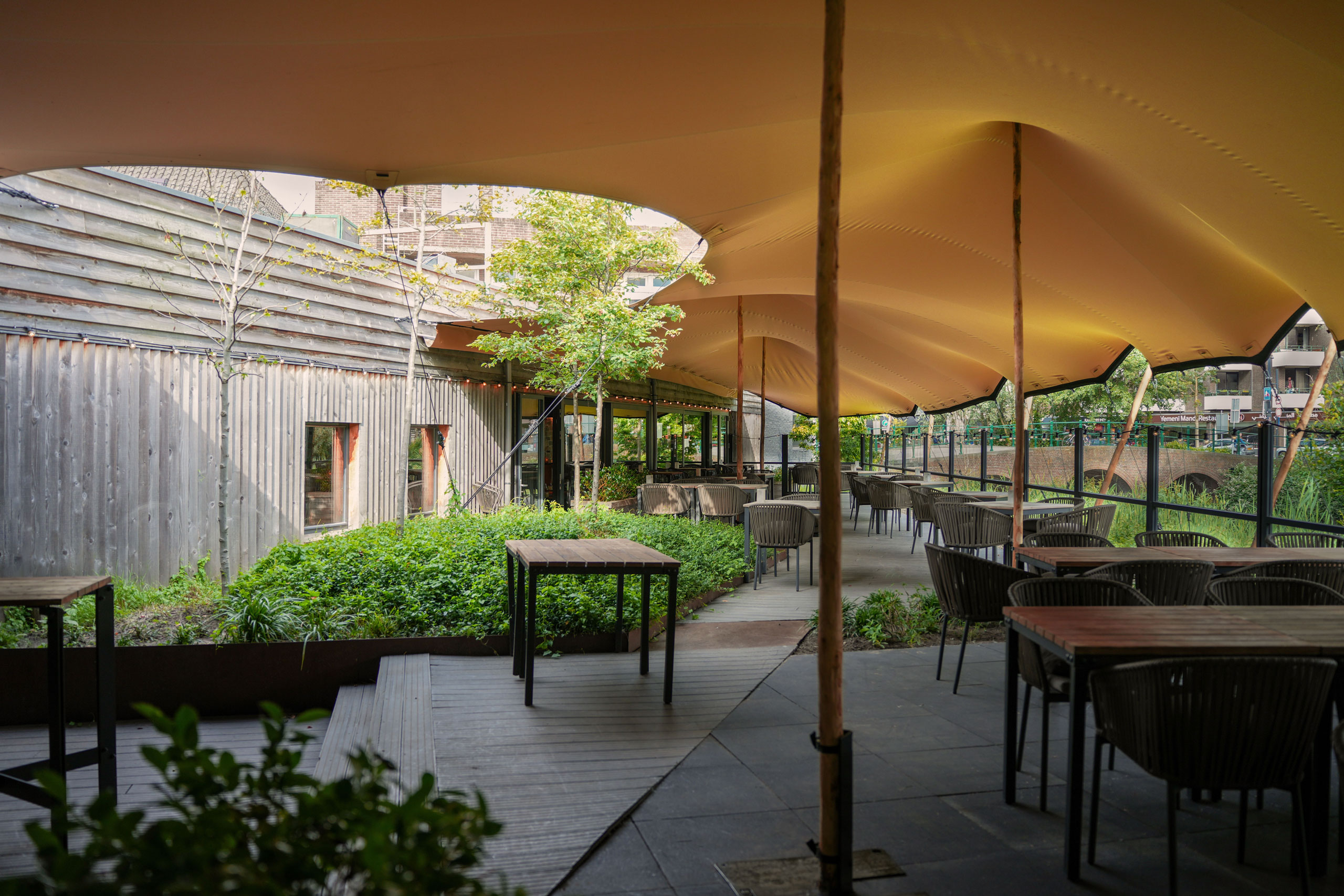 Stretch Tent For Dining Area